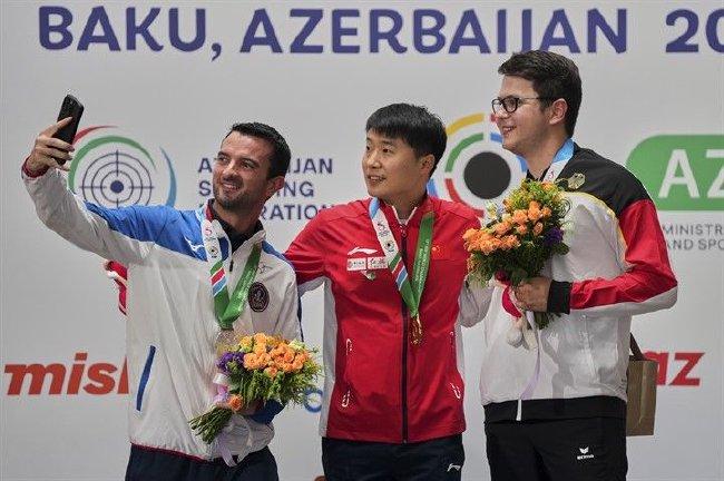 巴库射击世锦赛中国奖牌榜第一 奥运门票已达15张