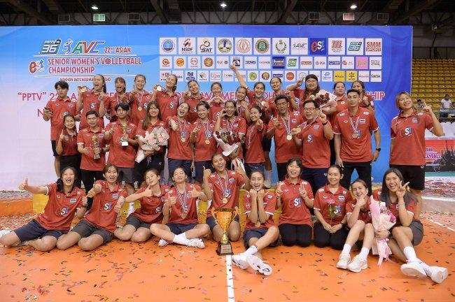 泰国女排荣膺2023年亚锦赛冠军