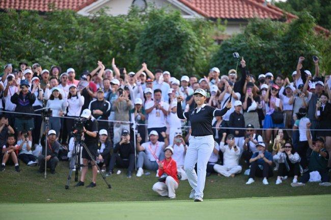 卫冕冠军殷若宁在2024别克LPGA锦标赛