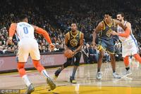 威少砍三双杜兰特27分 勇士主场狂输雷霆28分