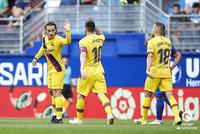西甲-梅西传射巴萨3-0四连胜 10人皇马爆冷负升班马