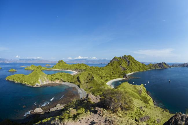 帕达尔岛山顶四湾美景
