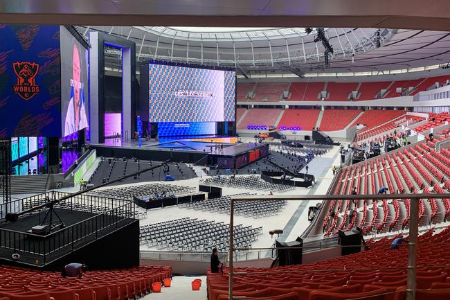 英雄联盟S10总决赛冠亚军赛比赛场地。