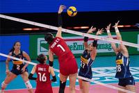 朱婷休战中国女排3-0轻取意大利 世联赛夺四连胜
