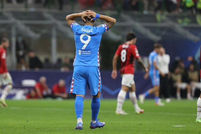 10人AC米兰1-2负马竞