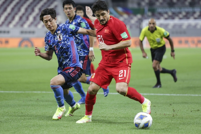 日本男足现在排在小组第二