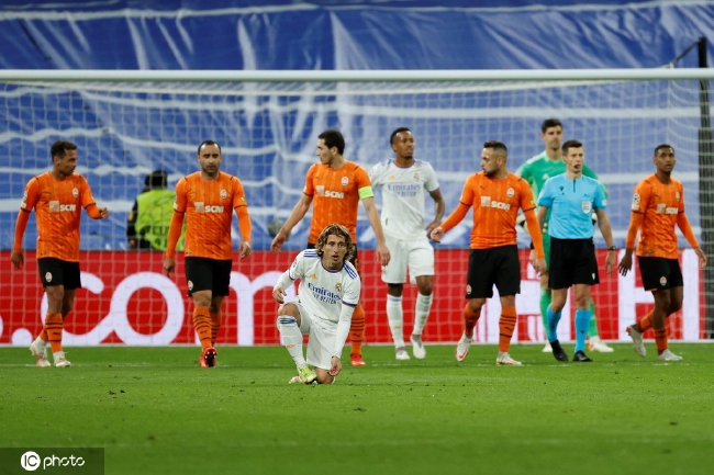 欧冠联赛顿涅茨克矿工对阵皇马