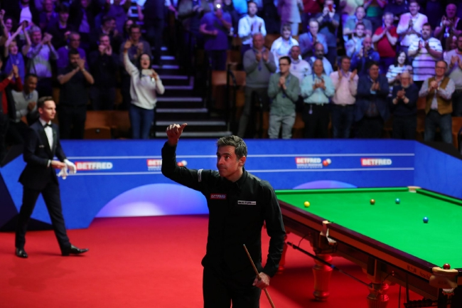 罗尼-奥沙利文在比赛中