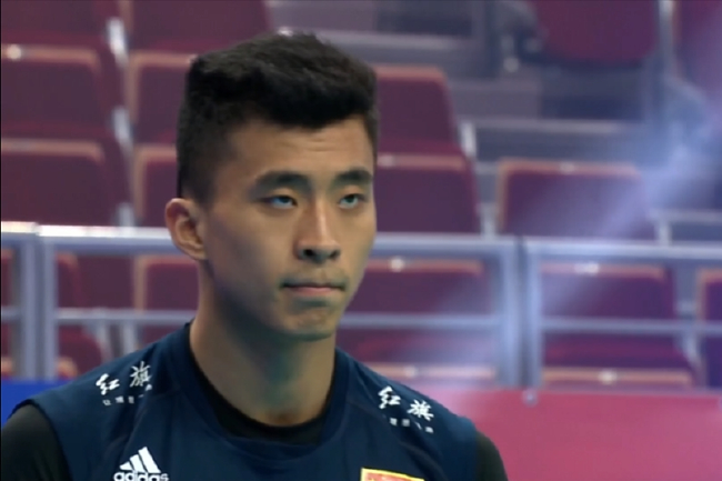 中国男排主攻张景胤