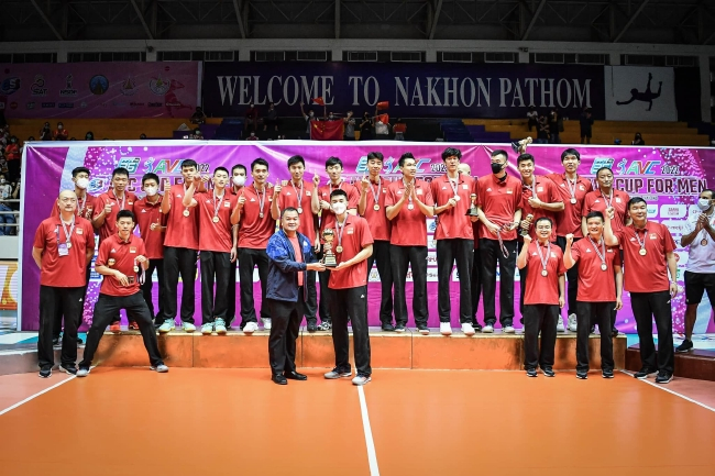 中国男排荣膺2022年亚洲杯冠军