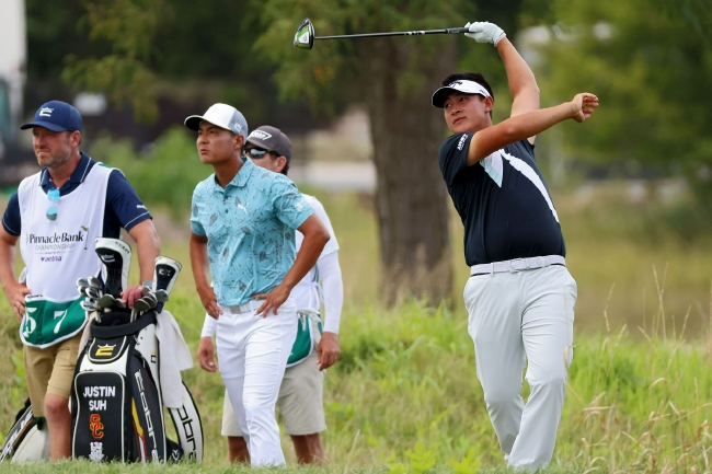 袁也淳在比赛中