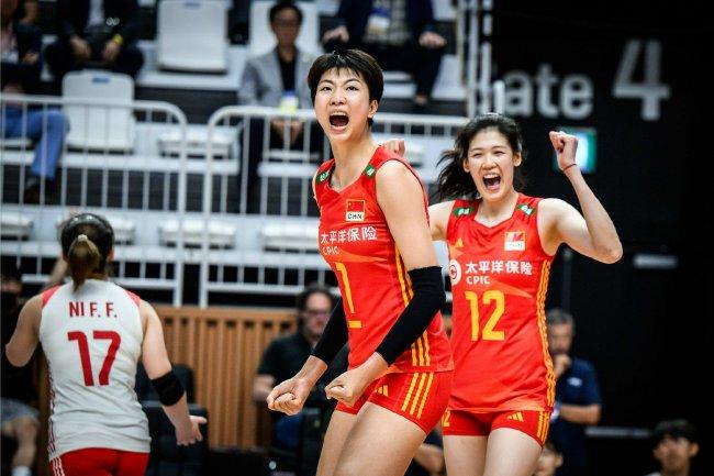 2023年世界女排联赛中国女排1-3负塞尔维亚遭3连败 李盈莹18分！