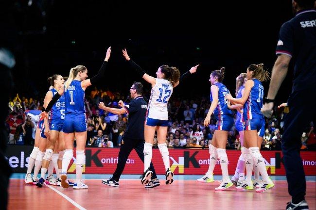 女排欧锦赛塞尔维亚3-1击败荷兰 连续4届晋级决赛！