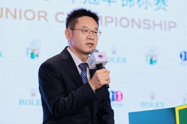 中国高尔夫球协会通告长 韦庆峰回应记者发问