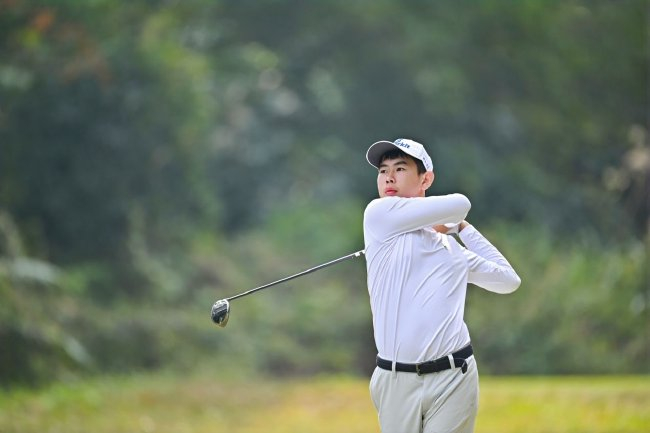 汪子靖在赛场上