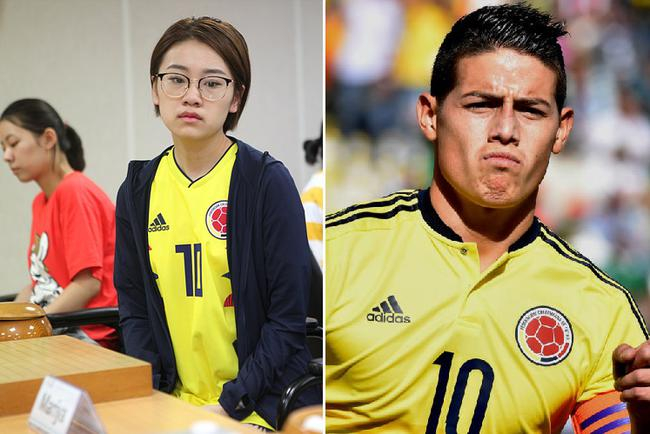 於之莹穿J罗球衣出战