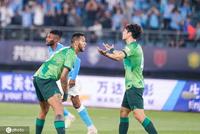 中超-曼佐基双响姜祥佑点射 大连2-2国安11场不胜