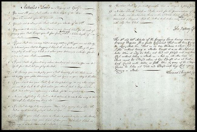 1744年利斯规则（Leith Rules）