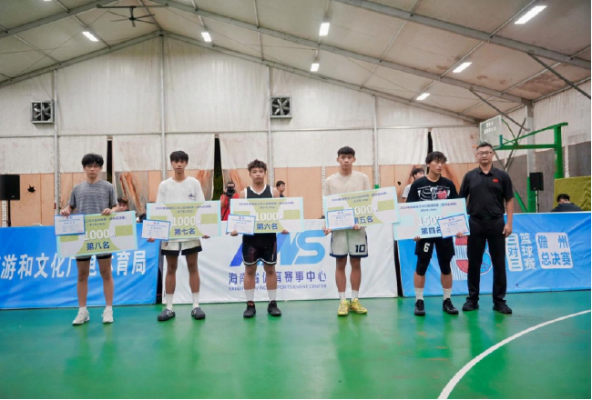 男子青少年组4-8名获奖队伍合影
