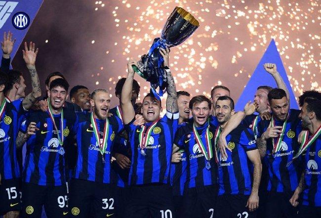 三连冠！国际米兰成功卫冕意大利超级杯 刷新历史  3年6克朗身价飙升 