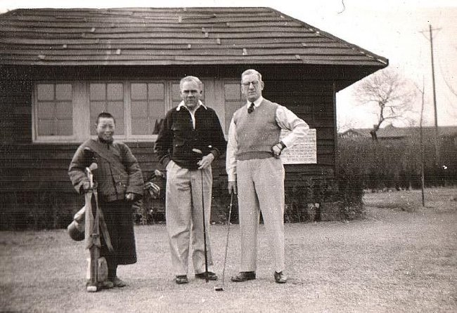 1936年北平高尔夫俱乐部球员和球童