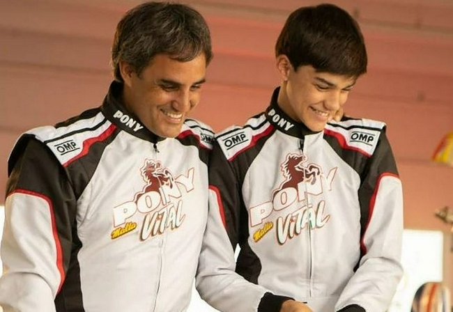 蒙托亚与儿子塞巴斯蒂安