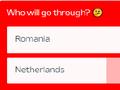 欧足联官网罗马尼亚VS荷兰晋级比例:罗马尼亚晋级73%