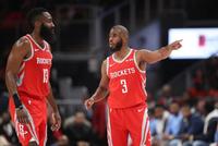 NBA-哈登准三双火箭轻取老鹰 库里36分勇士保榜首