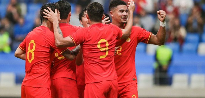 [友谊赛]中国男足2-0巴勒斯坦