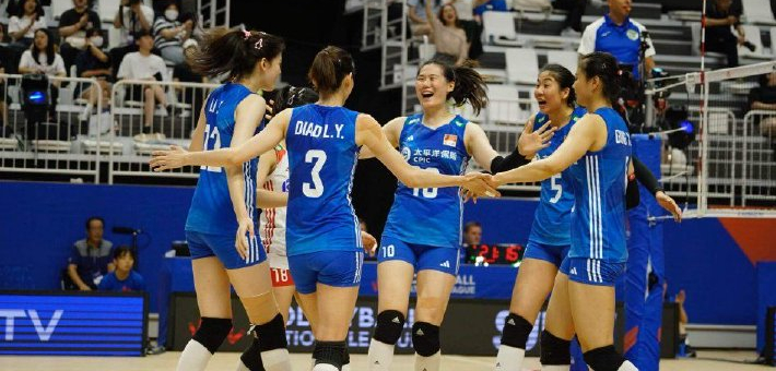 [女排世联赛]中国女排3-2逆转美国晋级总决赛