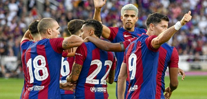 [甘伯杯]巴萨4-2热刺