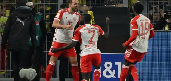 德甲-凯恩连场帽子戏法 拜仁慕尼黑4-0多特蒙德