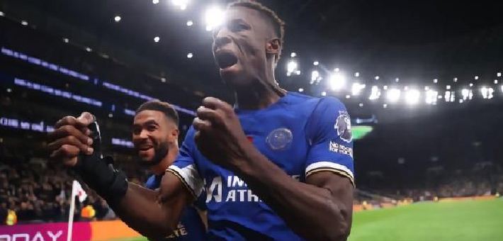 英超-杰克逊帽子戏法帕尔默传射 切尔西4-1热刺