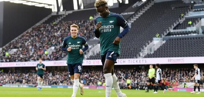 英超-萨卡破门难救主 阿森纳1-2富勒姆降至第4