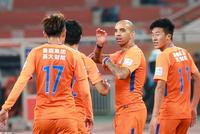 足协杯-刘洋金敬道破门 鲁能总分4-0一方进决赛