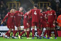 英超-利物浦2-1夺14连胜 菲尔米诺绝杀队长传射