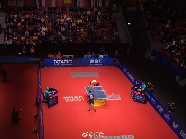 找球瞬间 何霞/摄