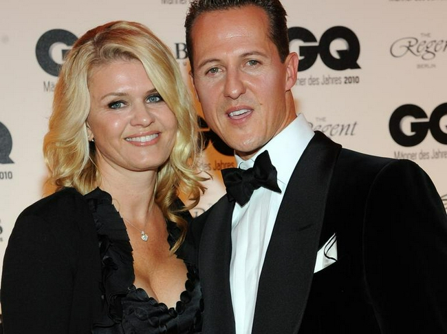 舒马赫与妻子科琳娜（资料图）