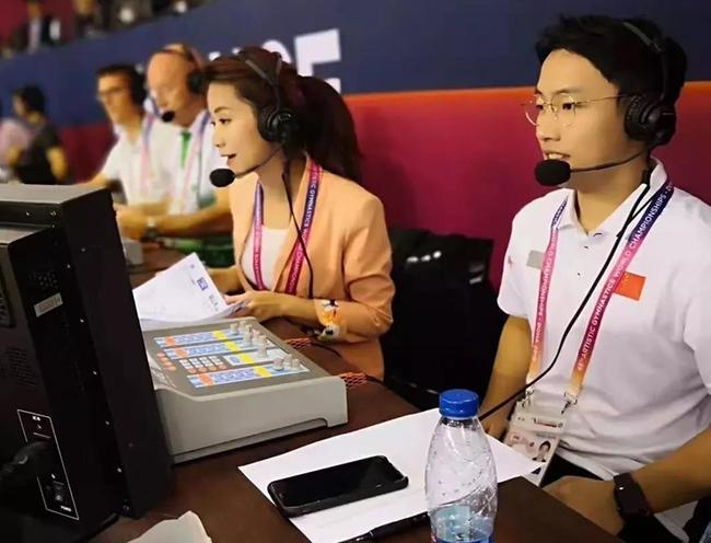 2018体操世锦赛上担任解说的邹凯