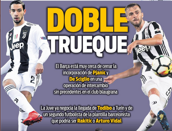 巴萨和尤文的球员互换传闻