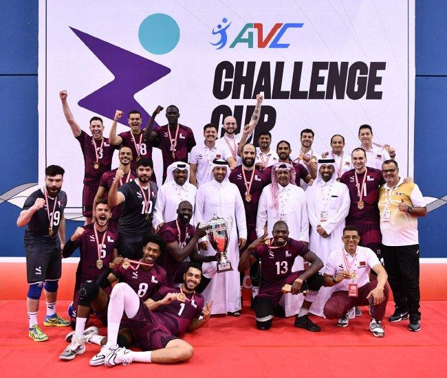 卡塔尔男排荣膺2024年亚洲男排挑战者杯冠军