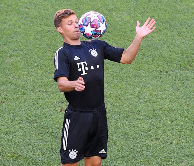 基米希在训练中