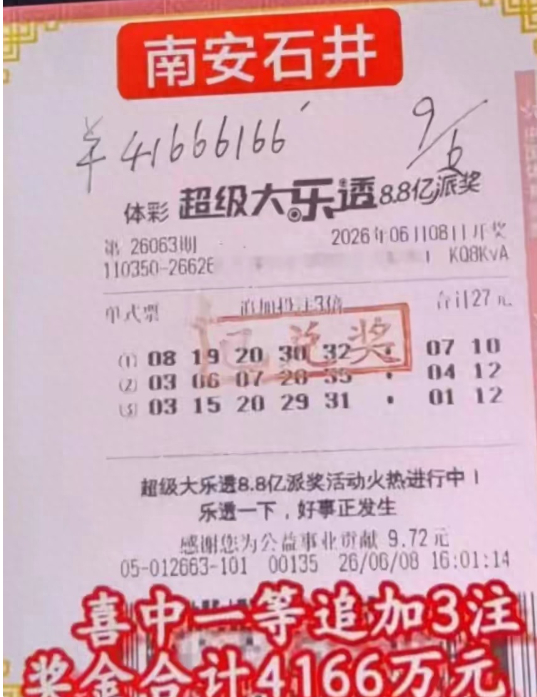 中奖彩票