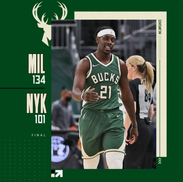 雄鹿战胜尼克斯