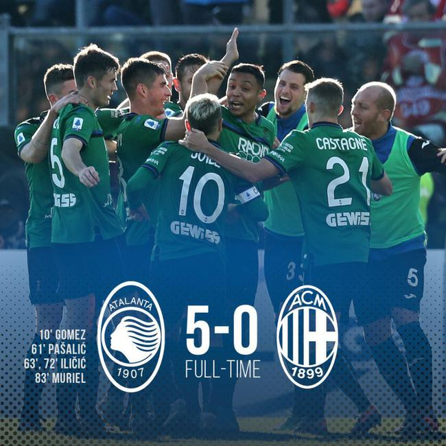 亚特兰大痛击AC米兰