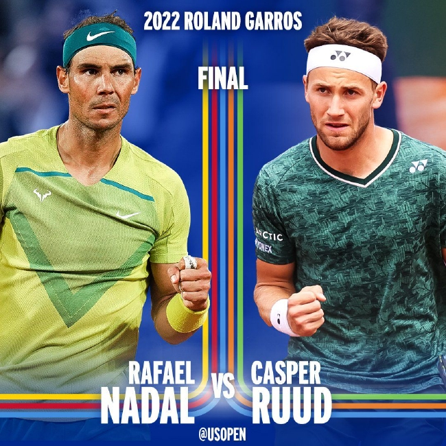 法网男单决赛，纳达尔将向个人的第22座大满贯冠军发起强有力的冲击