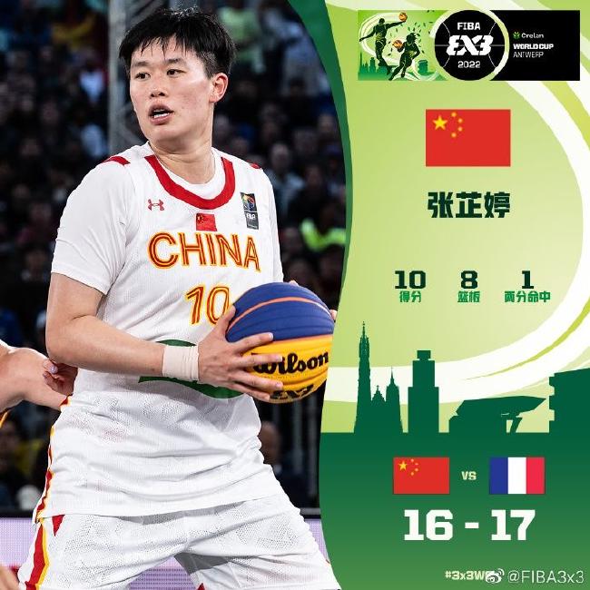 3x3世界杯-中国三人女篮1分惜败法国 无缘决赛