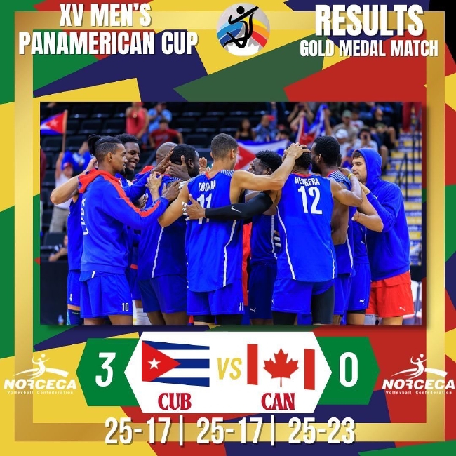 古巴男排荣膺2022年泛美杯冠军