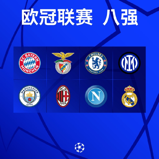 欧冠8强出炉