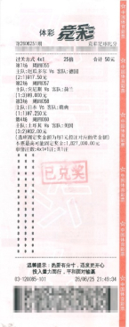 中奖彩票